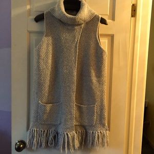 Etcetera chunky knit sweater vest